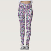 Colorful Glitter Texture Print Leggings (Voorkant)