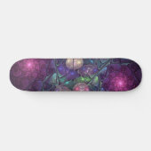 Colorful Glittering Modern Abstract Fractal Art Persoonlijk Skateboard (Horizontaal)