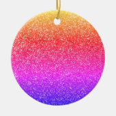 Colorful Glittery Sprinkles Kerstfeestdag 2019 Keramisch Ornament (Voorkant)