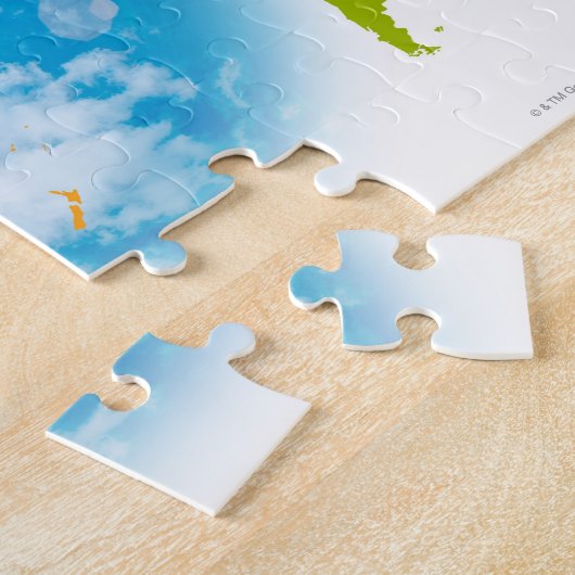 Colorful Global Map Legpuzzel (Zijkant)