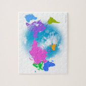 Colorful Global Map Legpuzzel (Verticaal)