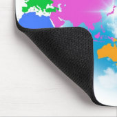 Colorful Global Map Muismat (Hoek)