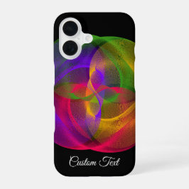 Colorful Glossy Finish Geometric iPhone 16 Case iPhone 16 Hoesje