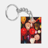 Colorful Glowing Ornate Lanterns Sleutelhanger (Voorkant Links)