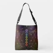 Colorful Glows Chakras Crossbody Tas (Achterkant)