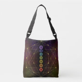 Colorful Glows Chakras Crossbody Tas (Voorkant)