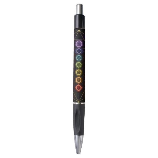 Colorful Glows Chakras Pen (Voorkant Verticaal)
