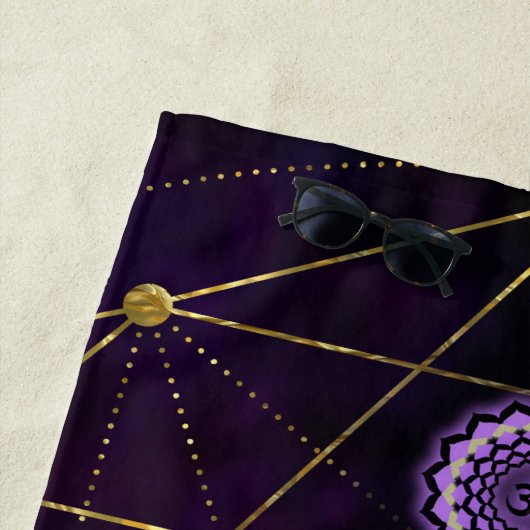 Colorful Glows Chakras Strandlaken (In situ)