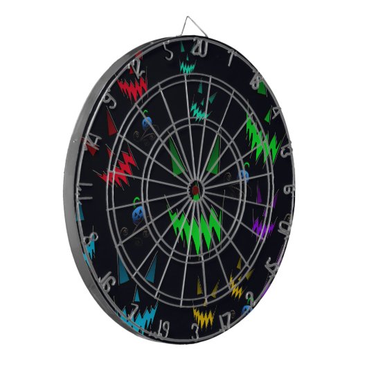 Colorful Glows Jack O' Lantern Dartbord (Voorkant Links)