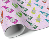 Colorful Gnomen Wrapping Paper Cadeaupapier (Rol Hoek)