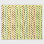 Colorful Gnomen Wrapping Paper Cadeaupapier (Vlak)