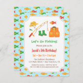 Colorful Go Vist Birthday Party uitnodigingen (Voorkant / Achterkant)