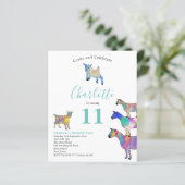 Colorful Goats Birthday Party (Staand voorkant)