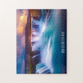 Colorful Godafoss IJsland Waterfall Puzzle Legpuzzel (Verticaal)