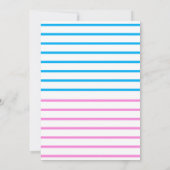 Colorful Golden 5th Birthday Invitations (Achterkant)