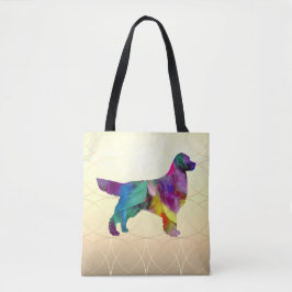 Colorful Golden Retriever Tote Bag