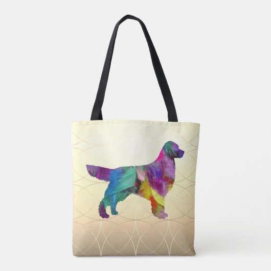 Colorful Golden Retriever Tote Bag (Achterkant)
