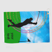 Colorful Golf Swing Golfhanddoek (Horizontaal)