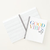 Colorful Good Vibes Only Notitieboek (Binnen)
