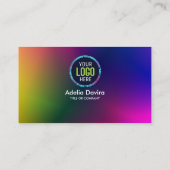 Colorful Gradient Business Card Modern Design Visitekaartje (Achterkant)