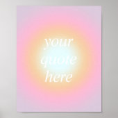 Colorful Gradient Custom Motivatie Quote Poster (Voorkant)