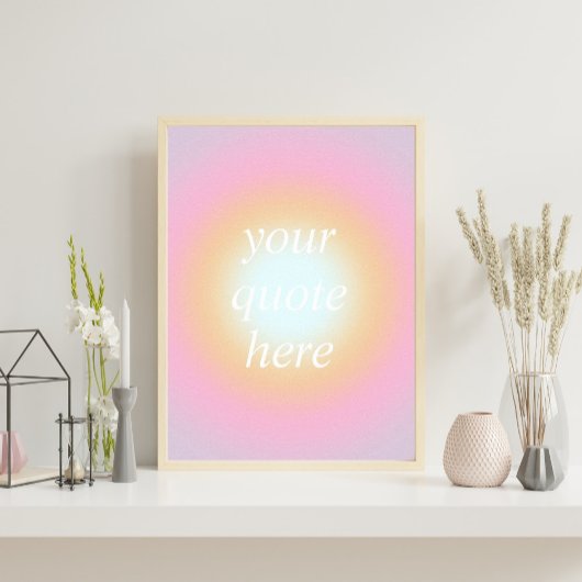 Colorful Gradient Custom Motivatie Quote Poster