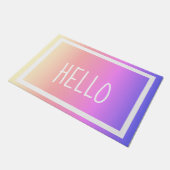 Colorful Gradient Hallo Deurmat (Schuin)
