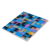 Colorful Gradient Holographic Streaks Patroon Tegeltje (Zijkant)