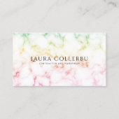 Colorful Gradient Marble Texture  Business Card Visitekaartje (Voorkant)