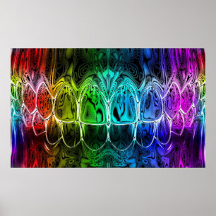 Colorful Gradient Perfect Smile Dentist Poster