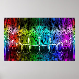 Colorful Gradient Perfect Smile Dentist Poster