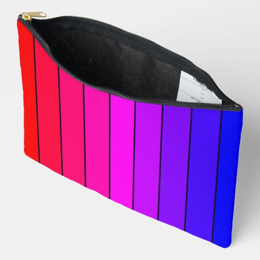 Colorful Gradient Stripes Etui (Open)