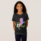 Colorful Gradient Unicorn T-shirt (Voorkant volledig)