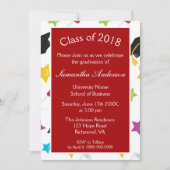 Colorful Graduation Party Kaart (Voorkant)