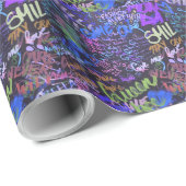 Colorful Graffiti Art Cadeaupapier (Rol Hoek)