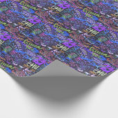 Colorful Graffiti Art Cadeaupapier (Hoek)