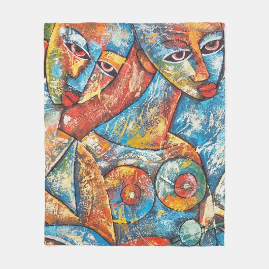 Colorful Graffiti Art Fleece Deken (Voorkant)