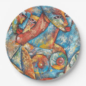 Colorful Graffiti Art Papieren Bordje (Voorkant)