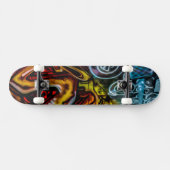 Colorful Graffiti Art Persoonlijk Skateboard (Horizontaal)