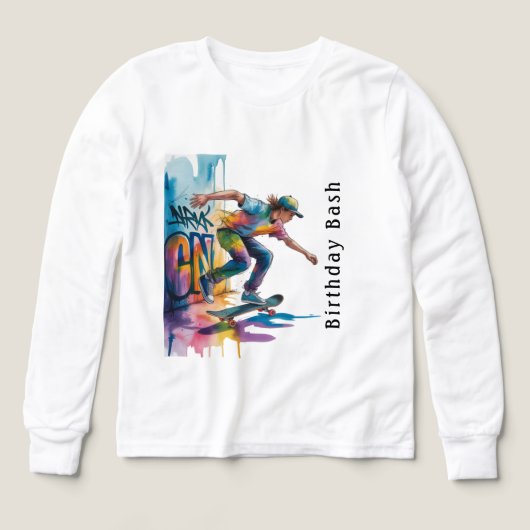 Colorful Graffiti Boy Birthday Bash (Voorkant)