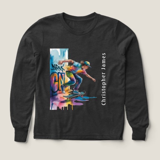 Colorful Graffiti Boy Birthday Name (Voorkant)