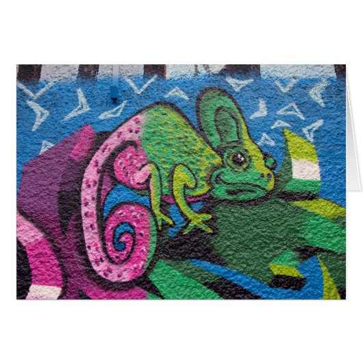 Colorful Graffiti Chameleon (Voorkant Horizontaal)