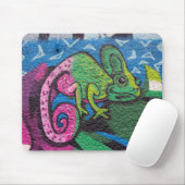 Colorful Graffiti Chameleon Muismat (Met muis)