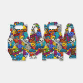 Colorful Graffiti Character Pattern Bedankdoosjes (Uitgevouwen)