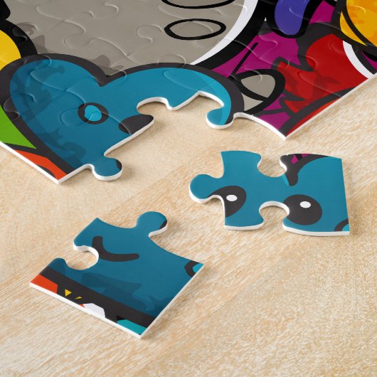Colorful Graffiti Character Pattern Legpuzzel (Zijkant)