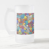 Colorful Graffiti Character Pattern Matglas Bierpul (Links)