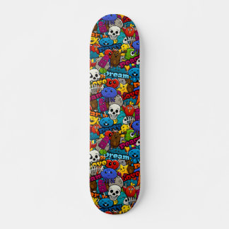 Colorful Graffiti Character Pattern Persoonlijk Skateboard