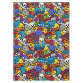 Colorful Graffiti Character Pattern Tafelkleed (Voorkant)