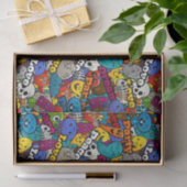 Colorful Graffiti Character Pattern Tissuepapier (Geschenk)