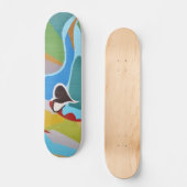 Colorful Graffiti Heart Art Persoonlijk Skateboard (Voorkant)